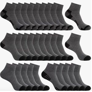 P803 50 Pack Men’s Women’s Ankle Socks Breathable Athletic Shoe Size 8-12